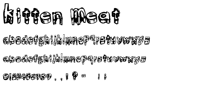 kitten meat font